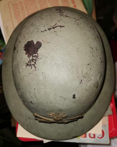 French/ Belgian (?) Pressed Fibre Tropical Helmet