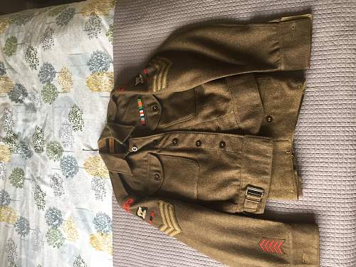 49th West Riding battledress blouse attic find