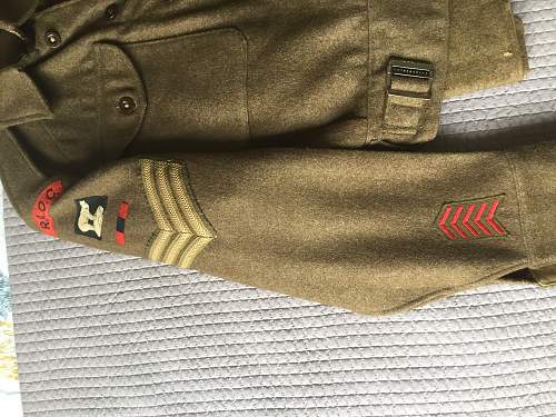 49th West Riding battledress blouse attic find