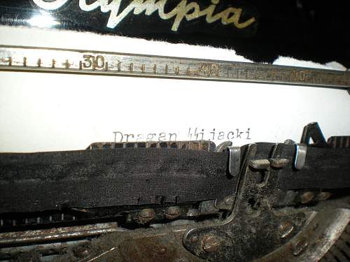 German SS typewriter