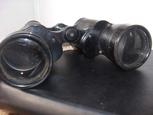 Ww2  carl zeiss jena binoculars - estate find - inscribed to usn commander
