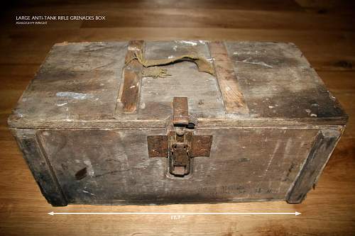 1944 German Large Anti-Tank Rifle Grenades Box, found in my garden shed!