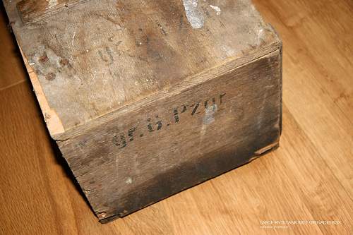 1944 German Large Anti-Tank Rifle Grenades Box, found in my garden shed!