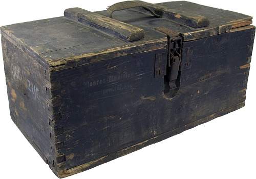 1944 German Large Anti-Tank Rifle Grenades Box, found in my garden shed!