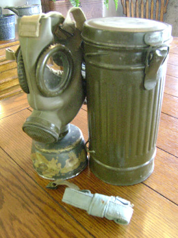 Italian T.35 Gas Mask and a ??? Gas Mask