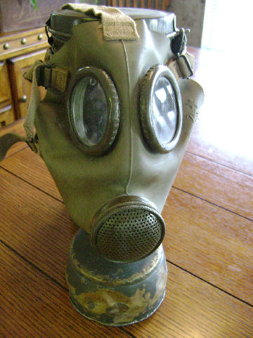 Italian T.35 Gas Mask and a ??? Gas Mask