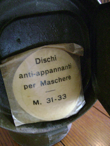 Italian T.35 Gas Mask and a ??? Gas Mask