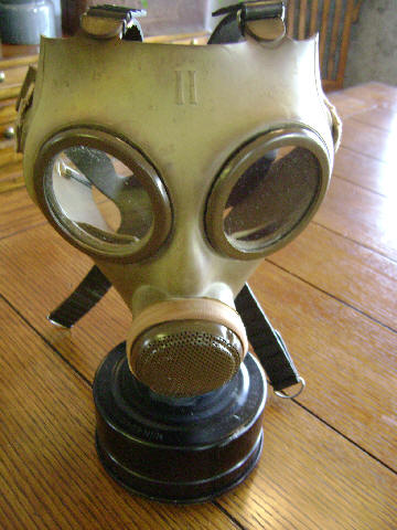 Italian T.35 Gas Mask and a ??? Gas Mask