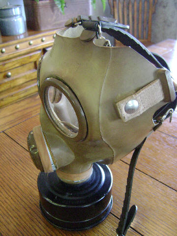 Italian T.35 Gas Mask and a ??? Gas Mask