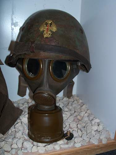 Italian T.35 Gas Mask and a ??? Gas Mask