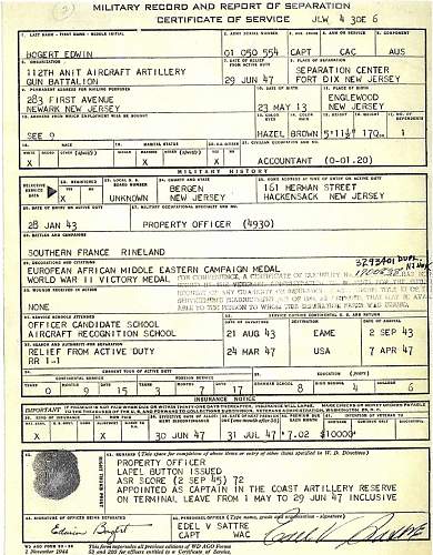 Grouping of Captain Edwin Bogert