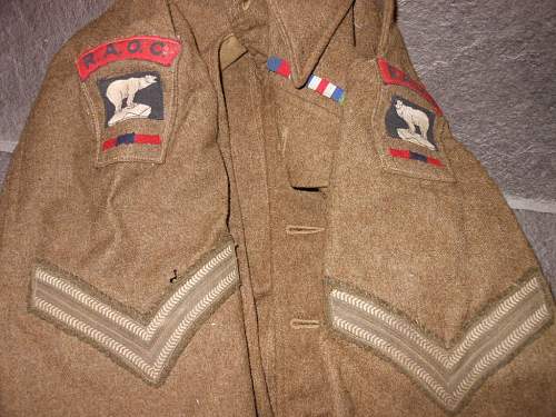 49th West Riding battledress blouse attic find