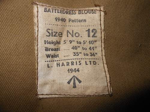49th West Riding battledress blouse attic find
