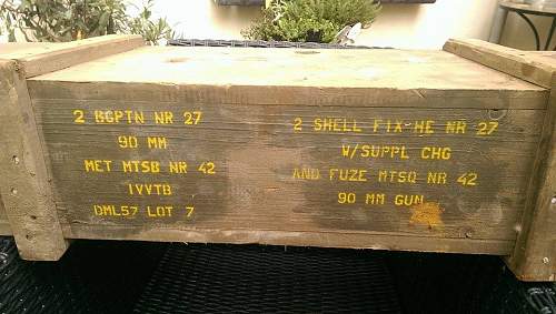 Unknown ammunition crate