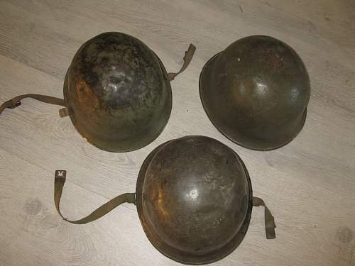 three helmets found