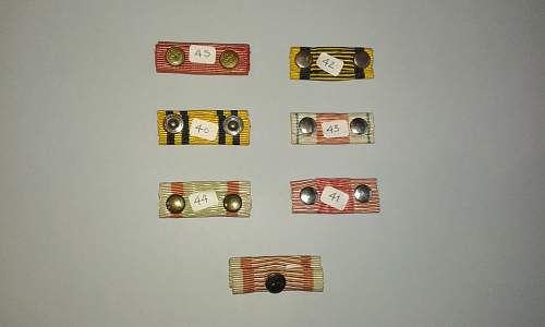 My kuk ribbon bar collection