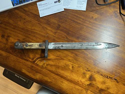 Bayonet for identification