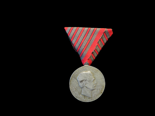 Austro-Hungarian Medal Bar And Wound Medal (5 Wounds)