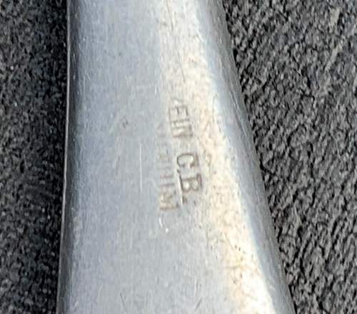 K.u.k. Spoon with message.