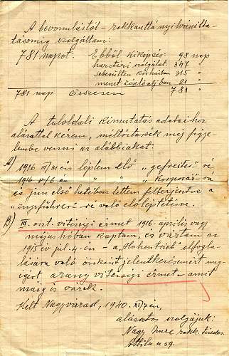 Austro-Hungarian military document???