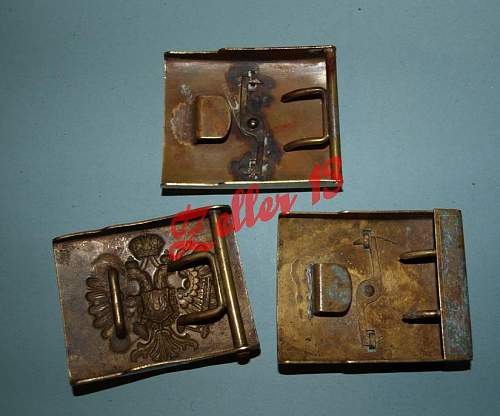 Studying the fake austro-hungarian fake buckes - 2 piece construction