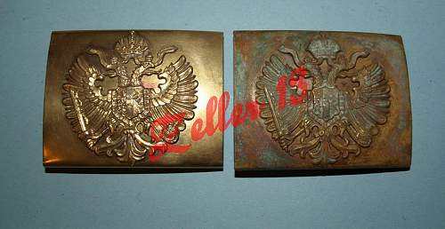 Studying the fake austro-hungarian fake buckes - 2 piece construction