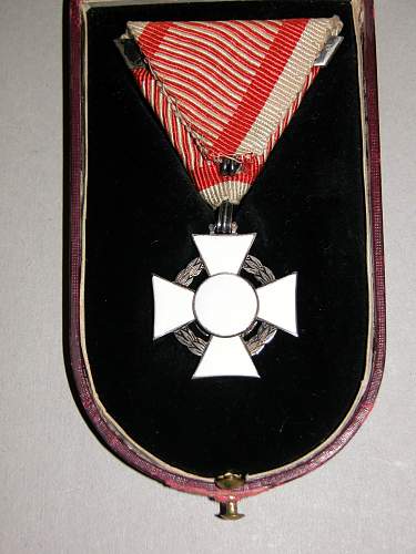 Cross for Military Merit, III class, by Vinzenz Mayer’s Söhne of Vienna