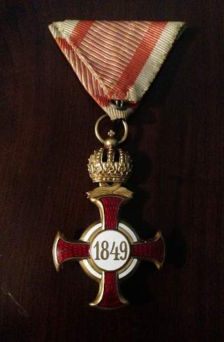 Cross for Military Merit, III class, by Vinzenz Mayer’s Söhne of Vienna
