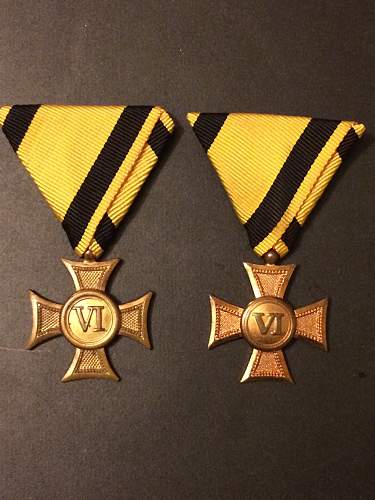 Military Long Service Cross, III class for 6 years’ service on 'plastic' ribbon.