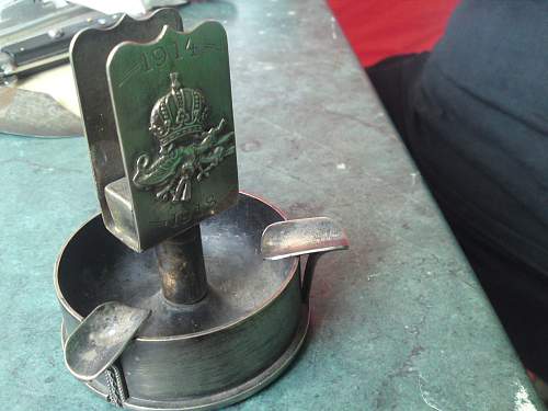 trench art ashtray