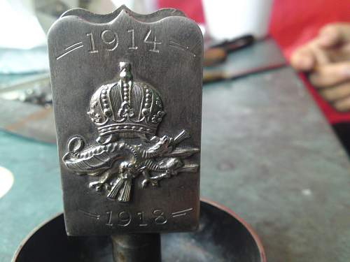 trench art ashtray