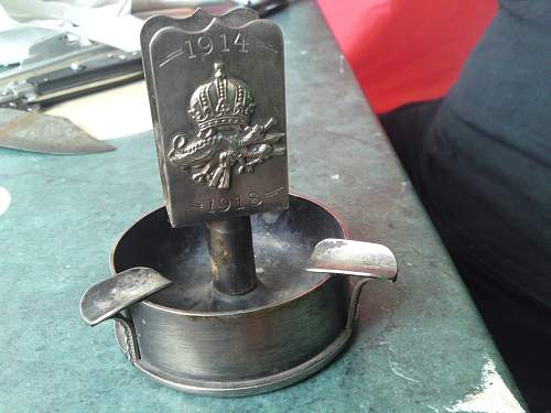 trench art ashtray