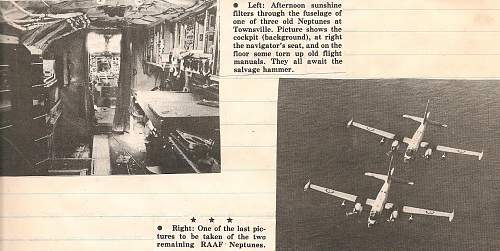 RAAF Neptune retirement 1977 news clippings