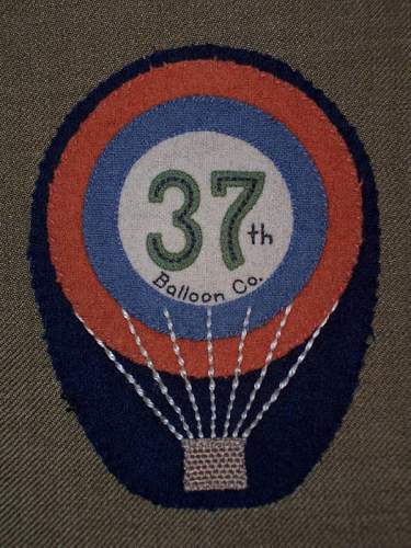 Real US Army Air Service 37th Balloon Co. patch??