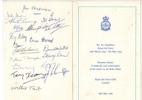 617 Squadron Signatures