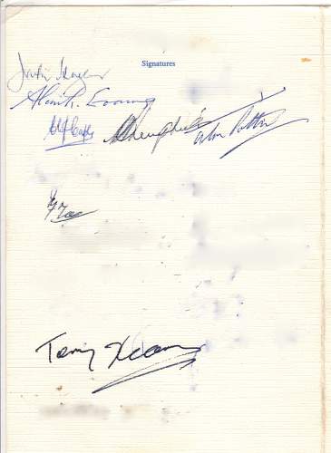 617 Squadron Signatures