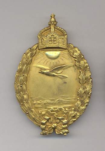 Post Your ORIGINAL WWI Opposing Forces Flight Badges!