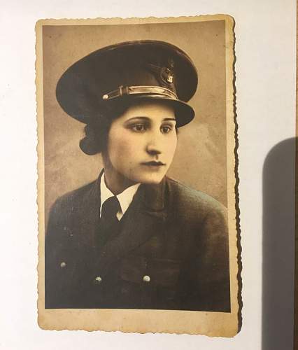 Romanian woman pilot postcard (King Carol II period)