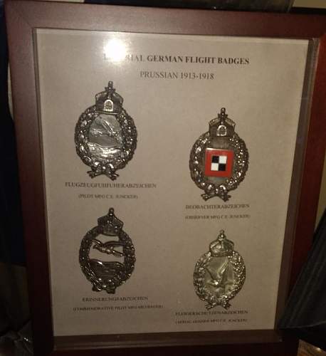 Imperial German Flight Badges