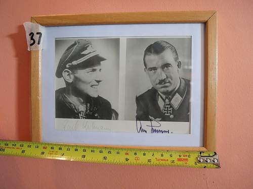 Signed Photo: ERIC HARTMAN &amp; ADOLF GALLAND