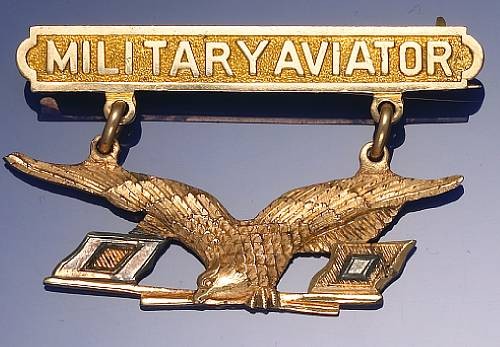 1913 Military Aviator Badge - Rarest of the Rare