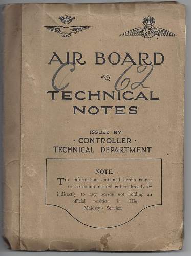 Two Airboard and Technical Notes manuals - includes Spads, Sopwiths and Nieuport aircraft
