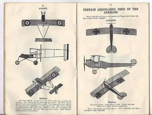 Silhouettes of Aeroplanes - a 1915 RFC Manual