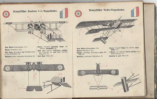 Flugzeug-abbildungen - ausgabe: A. Fur mannschaften (WW1)