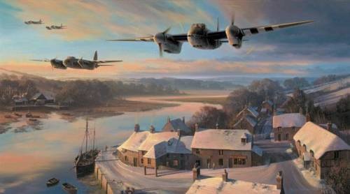 Winter WW2 aviation art