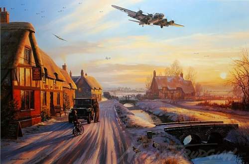 Winter WW2 aviation art