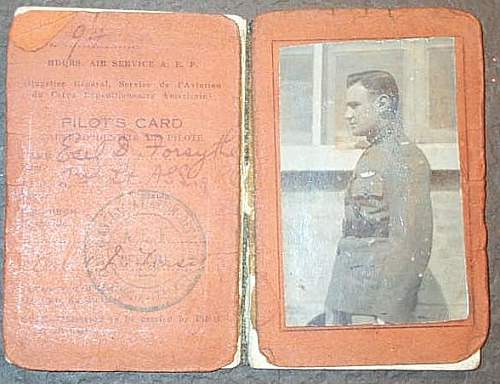 Lt. Earl Forsyth Foggia Italy Caproni Pilot