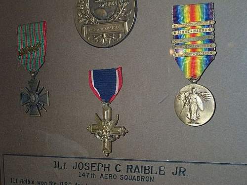 Lt Joseph Raible DSC, 148th Aero Squadron 2 Confirmed Kills