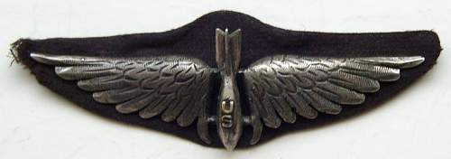 U.S. WW1 LeBreve, Paris Pilot Wings and WW1 Bomber Wings