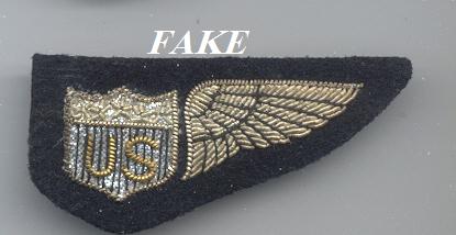 FAKE World War I Allied Forces Bullion &amp; Metal Wings